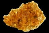 Orange Selenite Crystal Cluster (Fluorescent) - Peru #130513-1